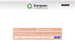 Desktop Screenshot of evergreenveterinary.com